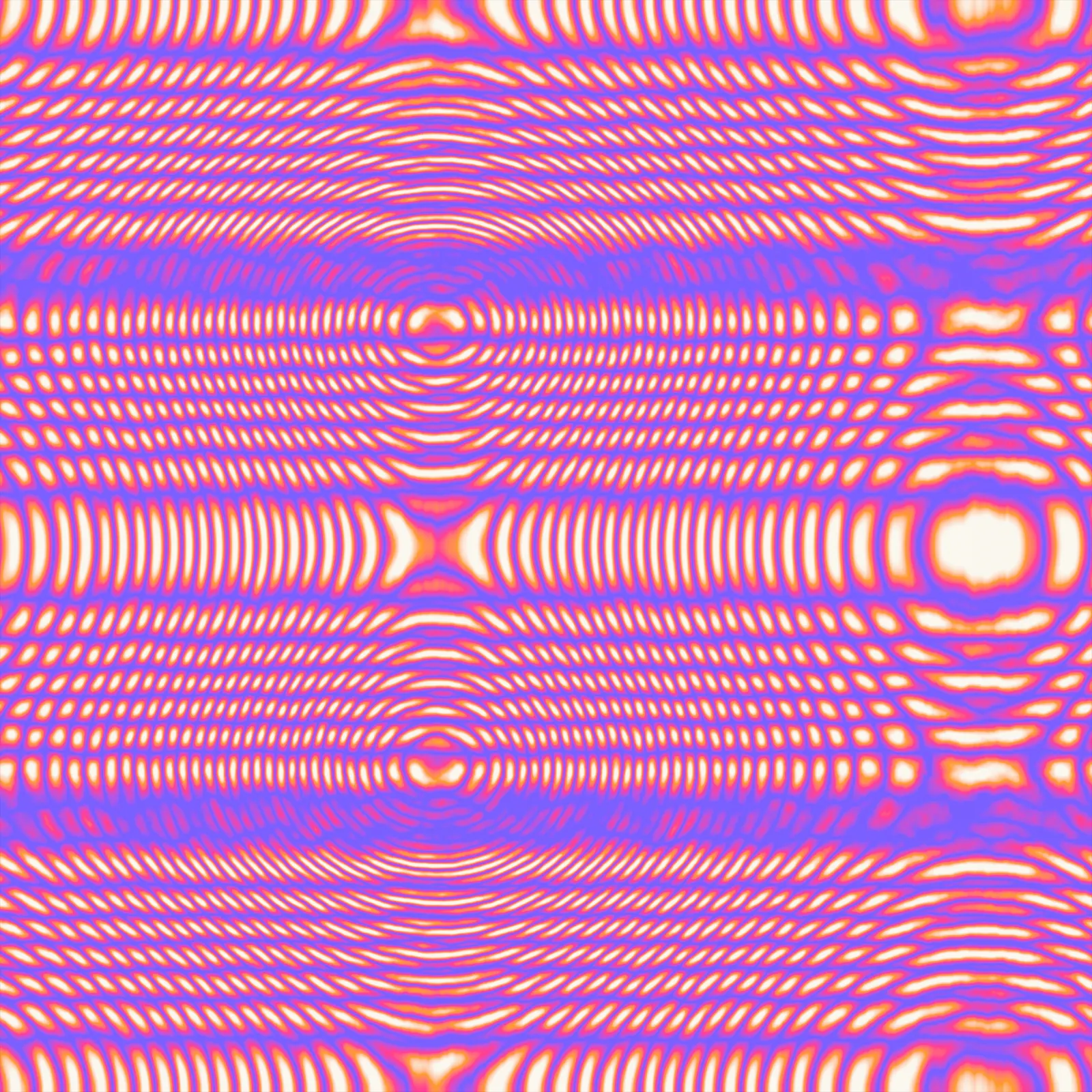 Concentric ripple interference, captured as a repeating pattern in Blender.