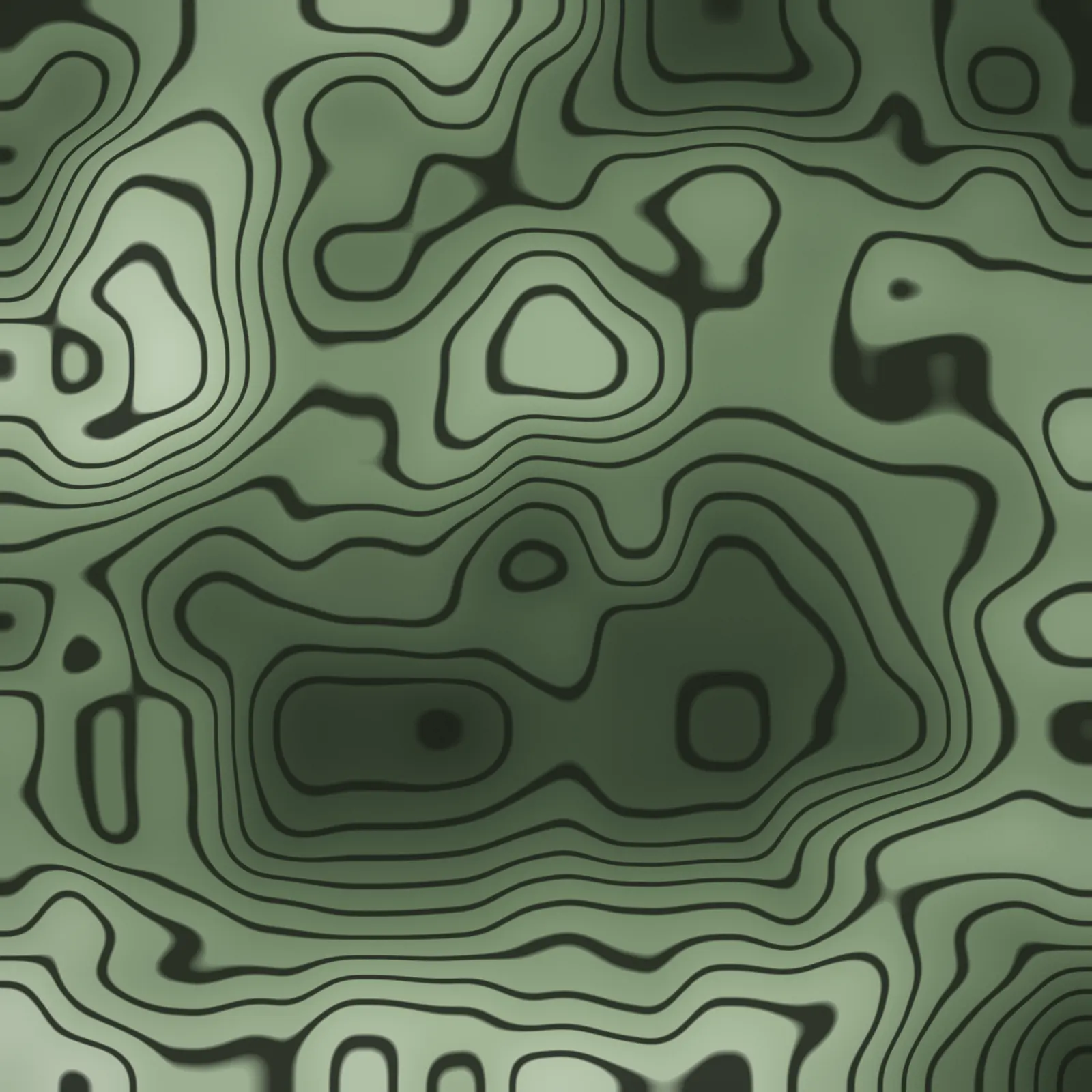 A repeating pattern of sage elevation contours — hypnotic up close, and rendered in Generative.