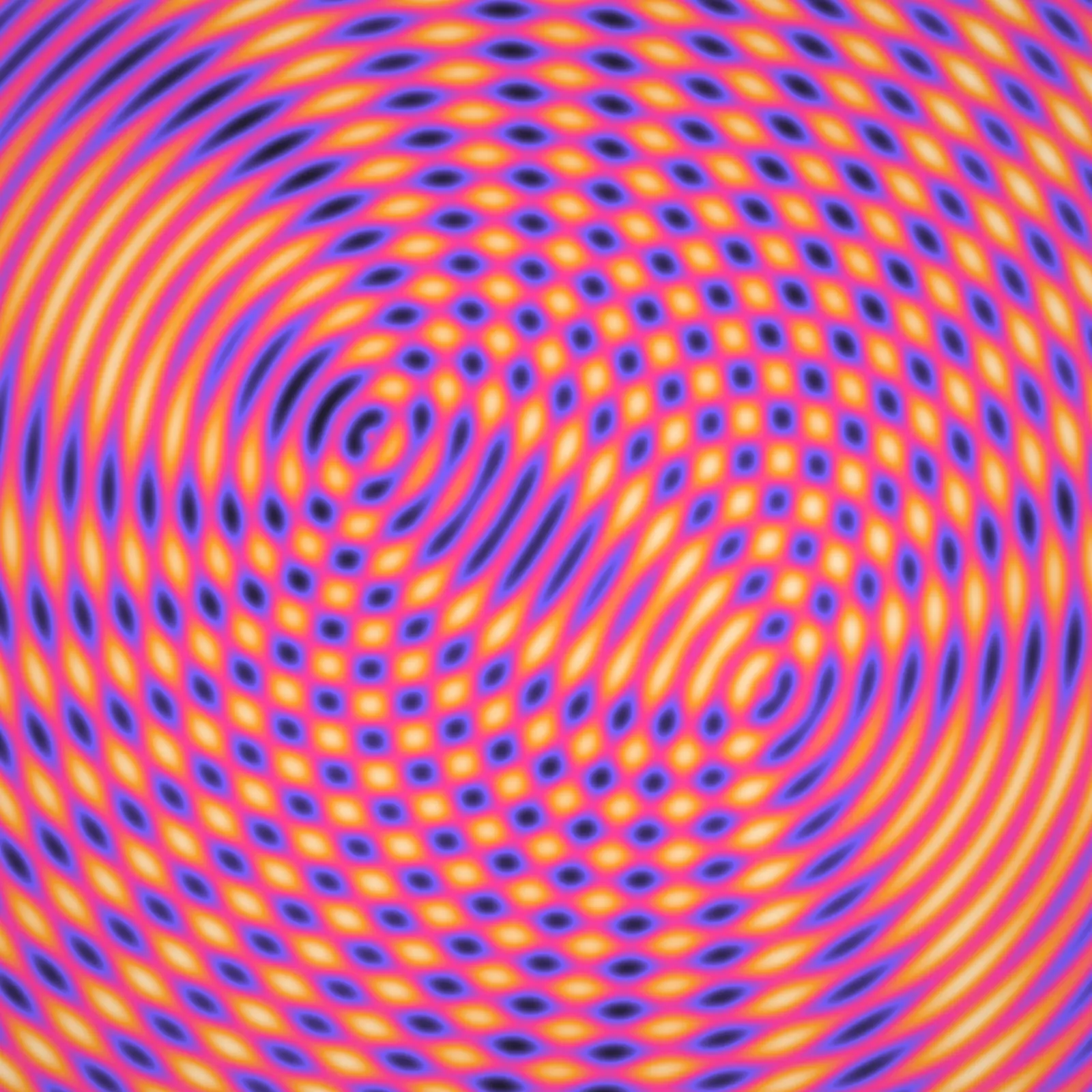 A repeating pattern of spectrum wave interference — hypnotic up close, and rendered in Generative.